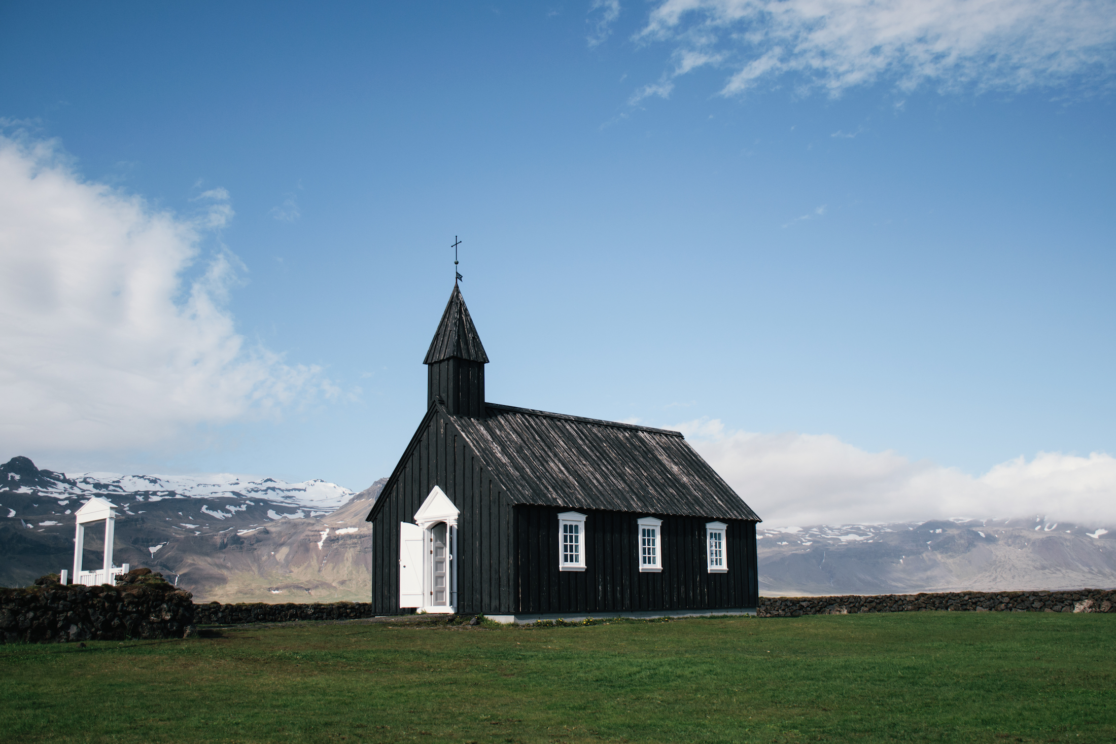 Búðakirkja Black Church - iceland - twins of journey